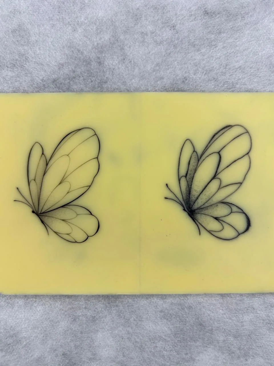 real fine line tattoo vs blowout butterfly - GG Tattoo Budva